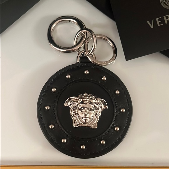 Versace Black Medusa Keychain